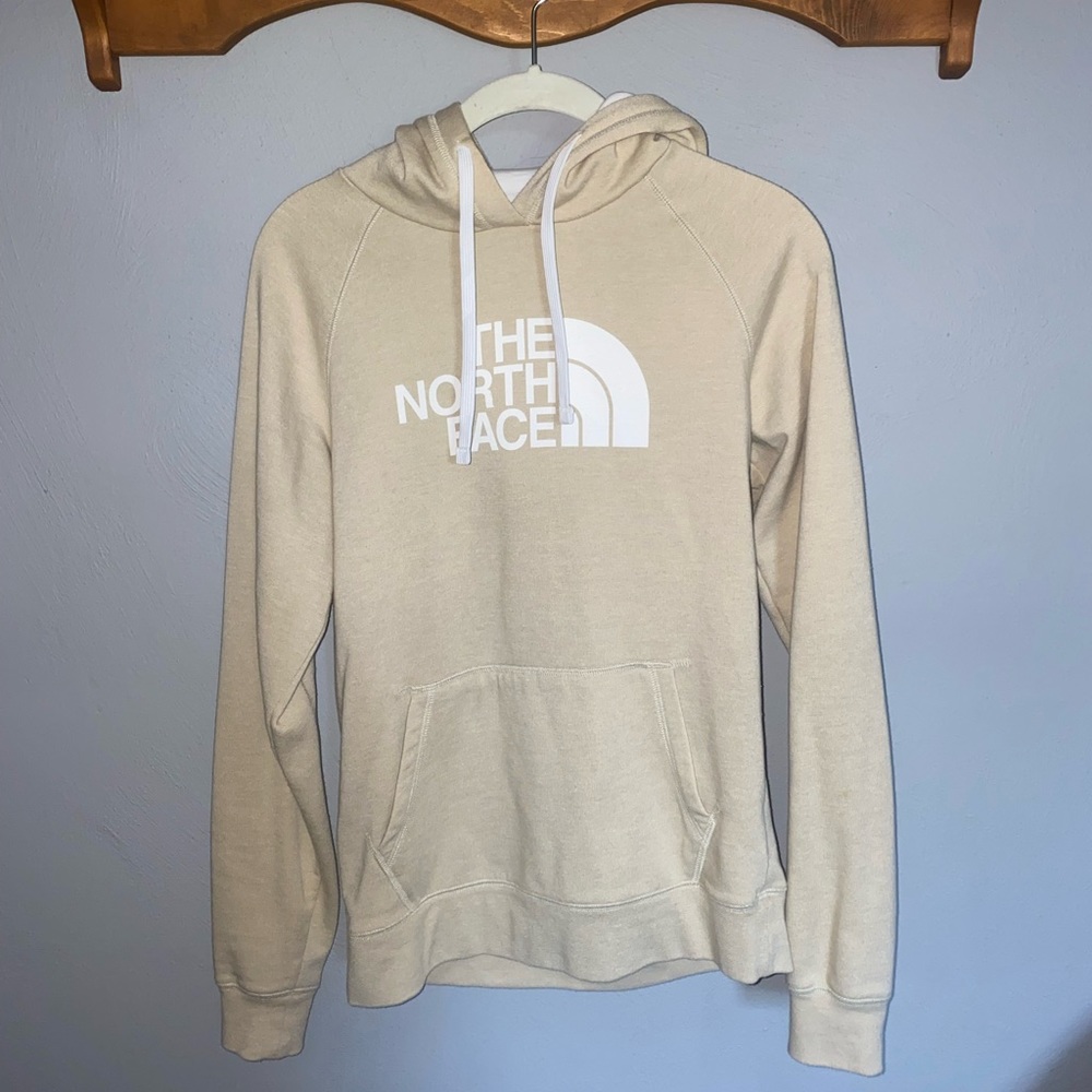 Womens Tan North Face Hoodie